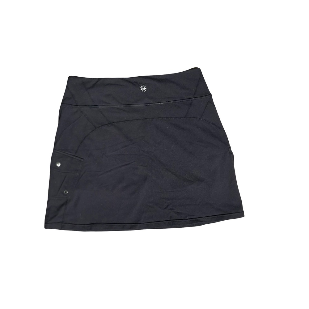 Athleta Black Cargo Active Skort Size M Hiking Tennis Skirt 903951